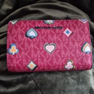 Michael Kors Pink Patterned Wallet